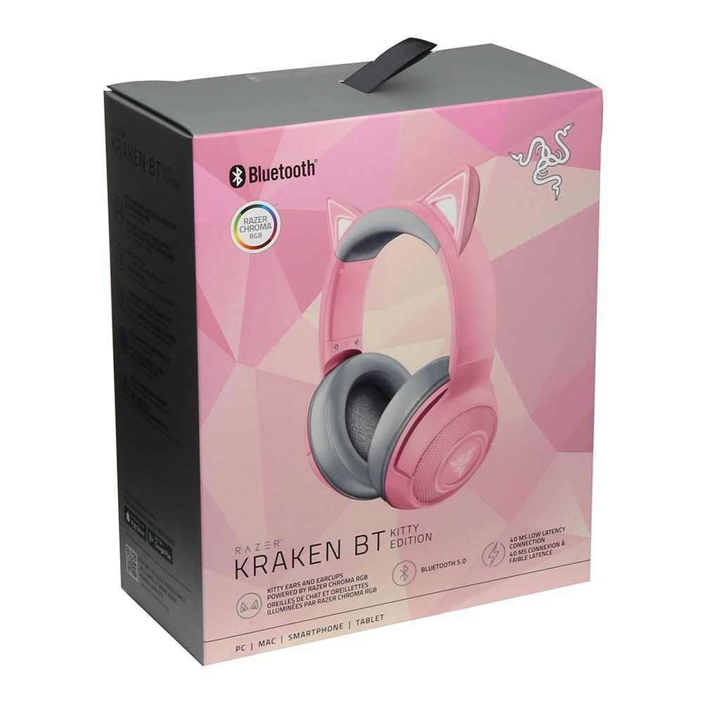 Игровые наушники razer kraken kitty edition розовые