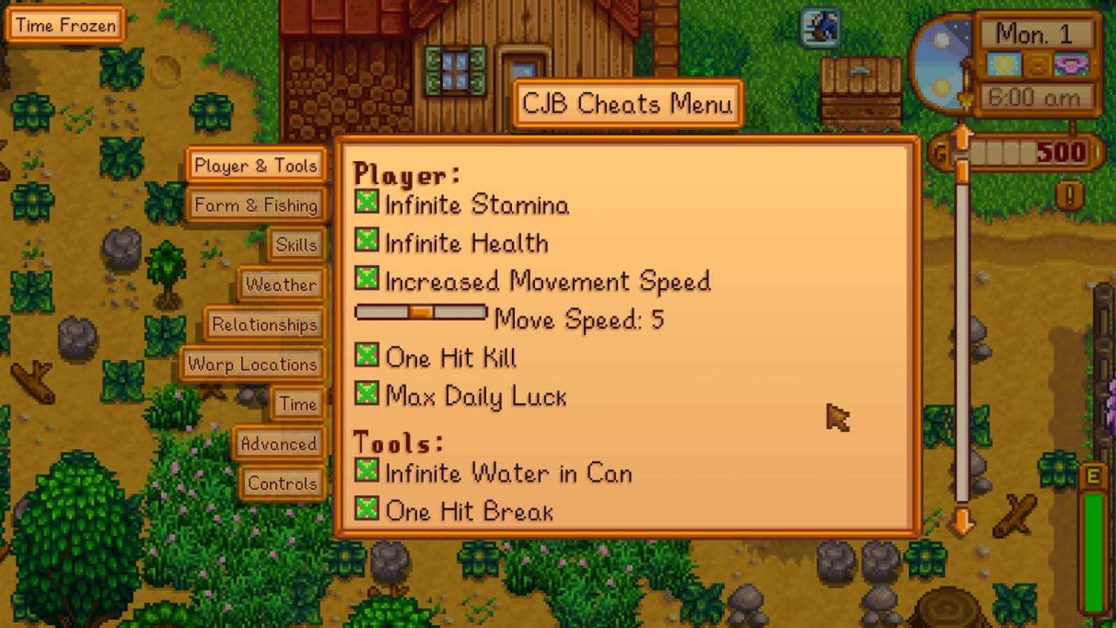 Чит-коды и консольные команды stardew valley