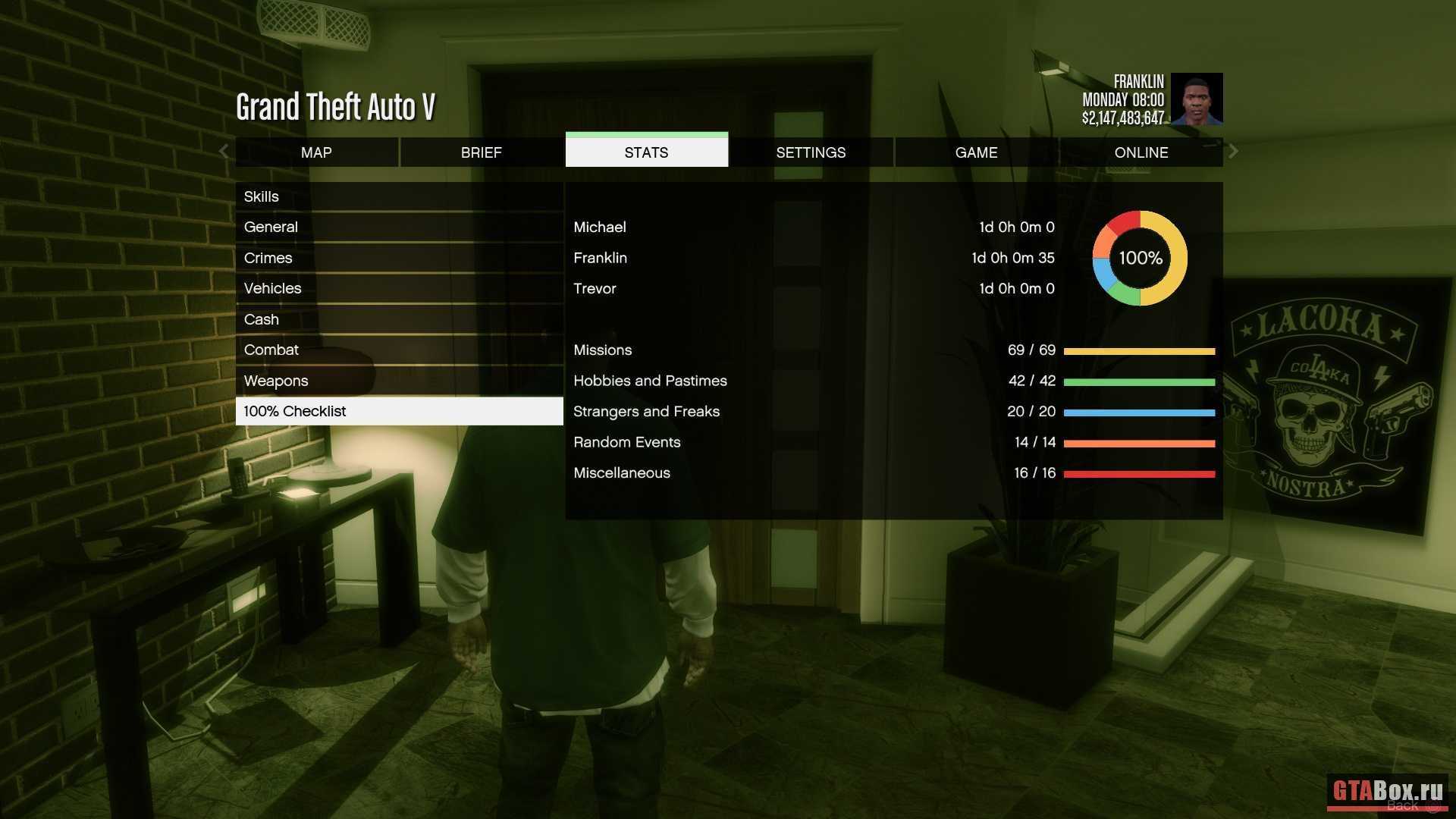 Сколько длится сюжет в gta 5?
