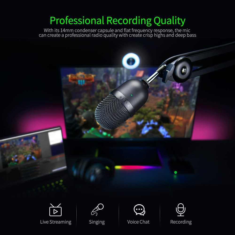 Как настроить микрофон razer seiren mini