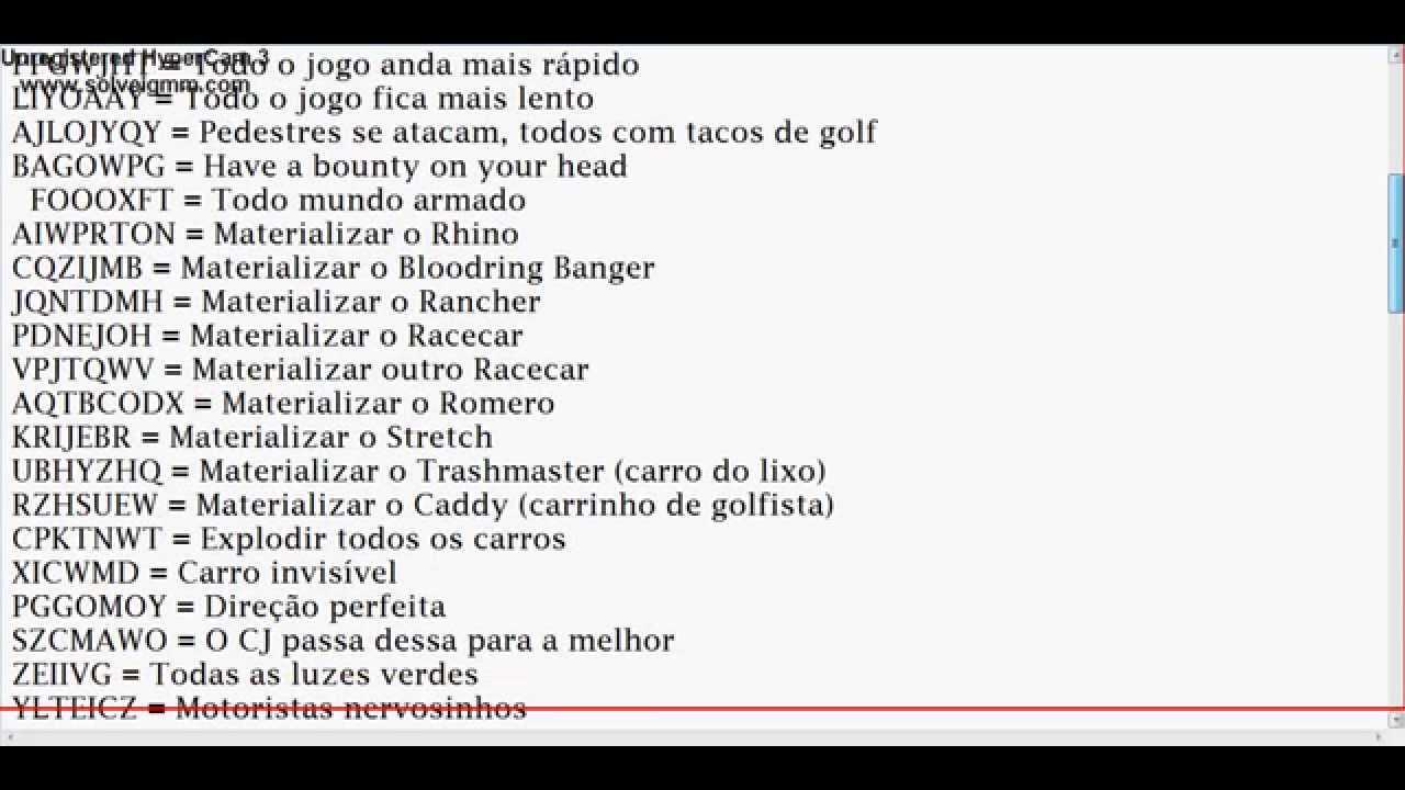 All cheats and console commands for gta san andreas definitive edition - gamepur