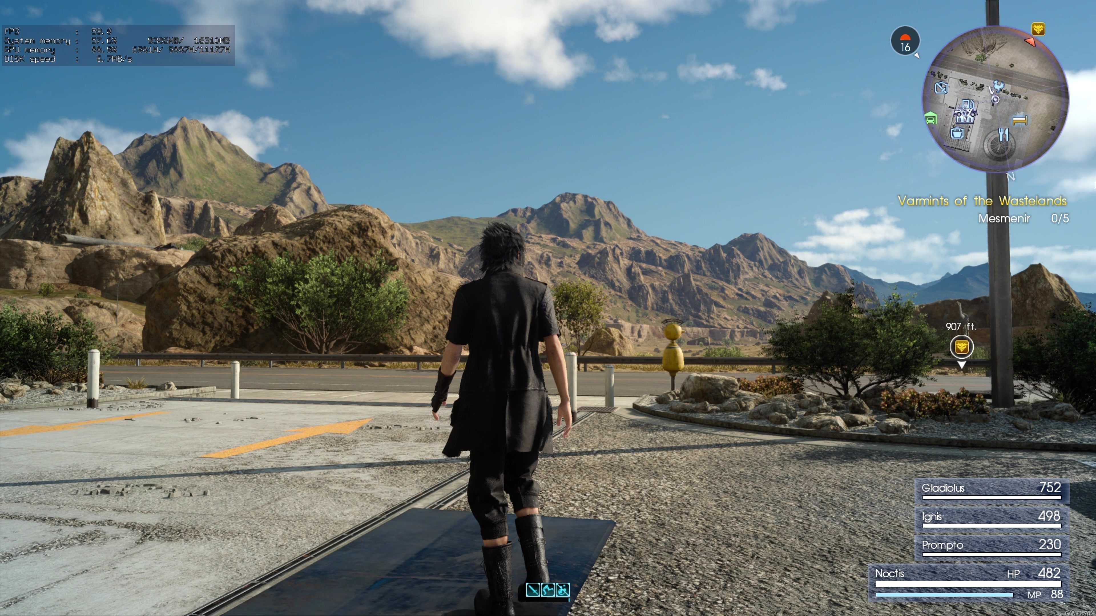 Продолжительность Final Fantasy XV Игру в среднем проходят за 28 ч 53 мин, с дополнительными заданиями за 56 ч 6 мин, исследуя всё подробно за 97 ч 10 мин