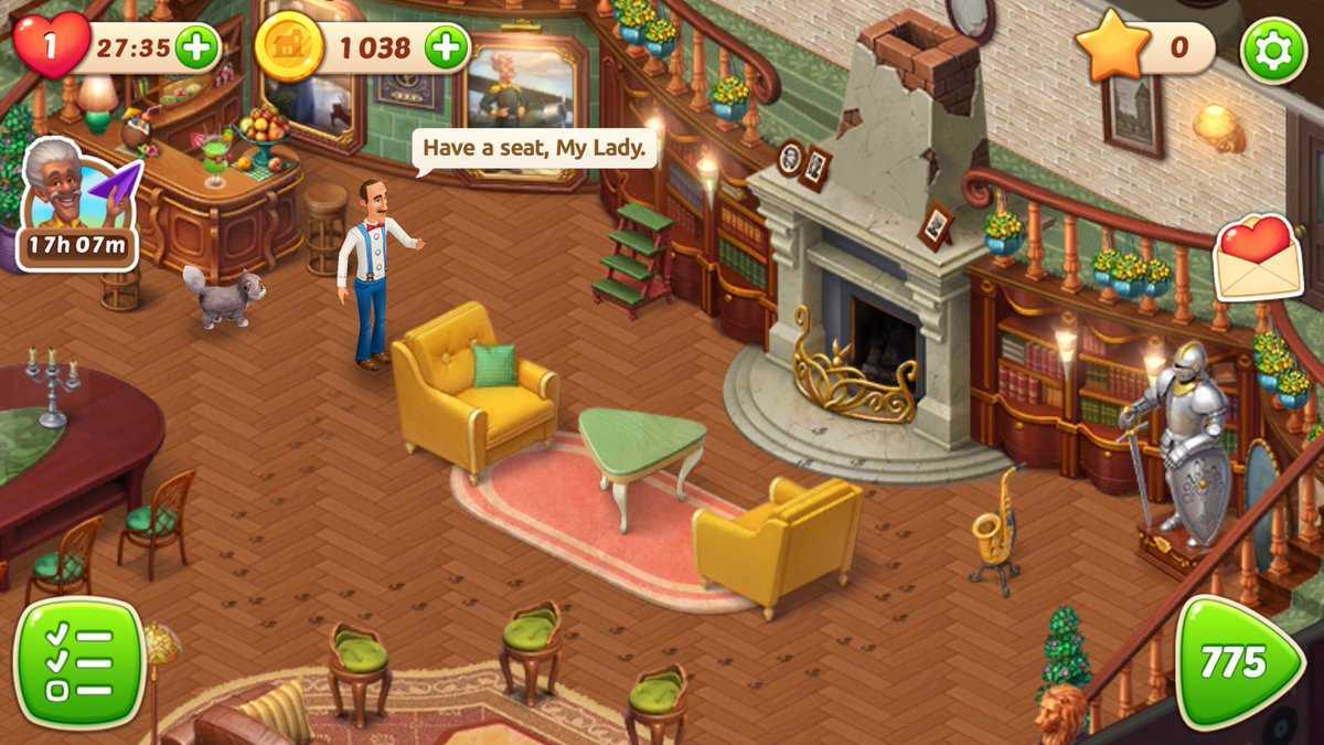 Мобильная онлайн игра homescapes