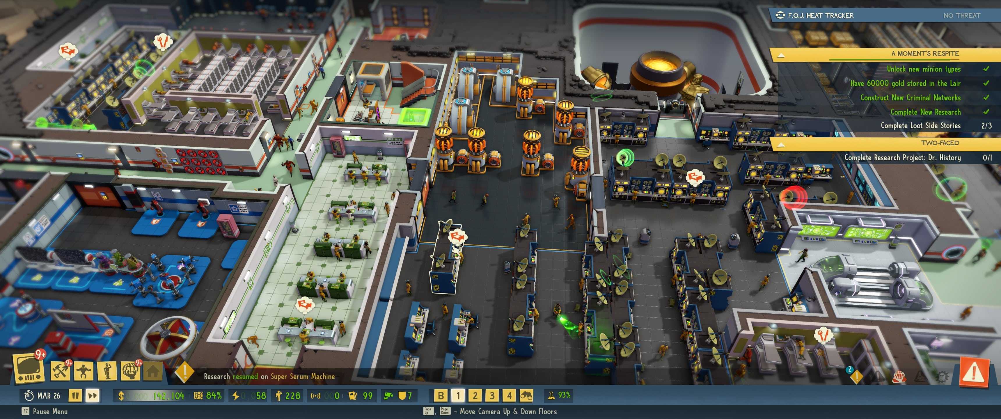 Evil genius: cheats in developer mode - game yum